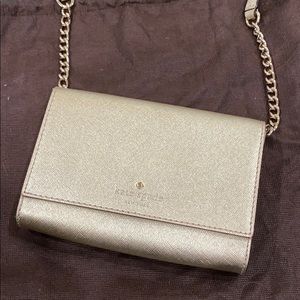 Gold Kate Spade Purse